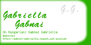 gabriella gabnai business card